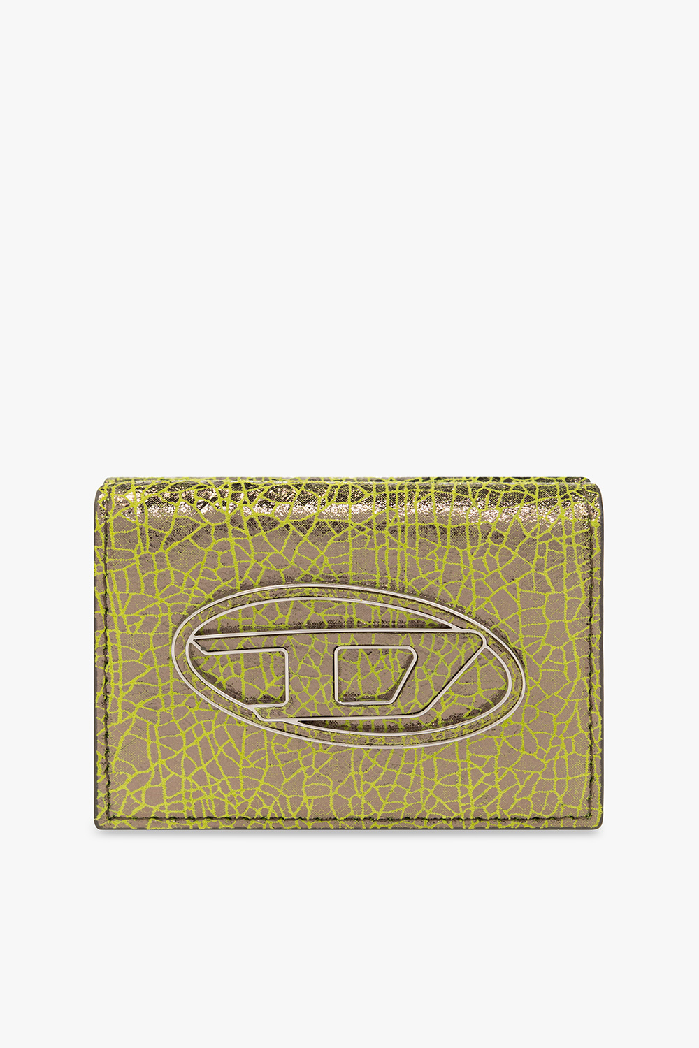 DIESEL 1dr Tri Fold Coin Xs Ii ゴールド レザー